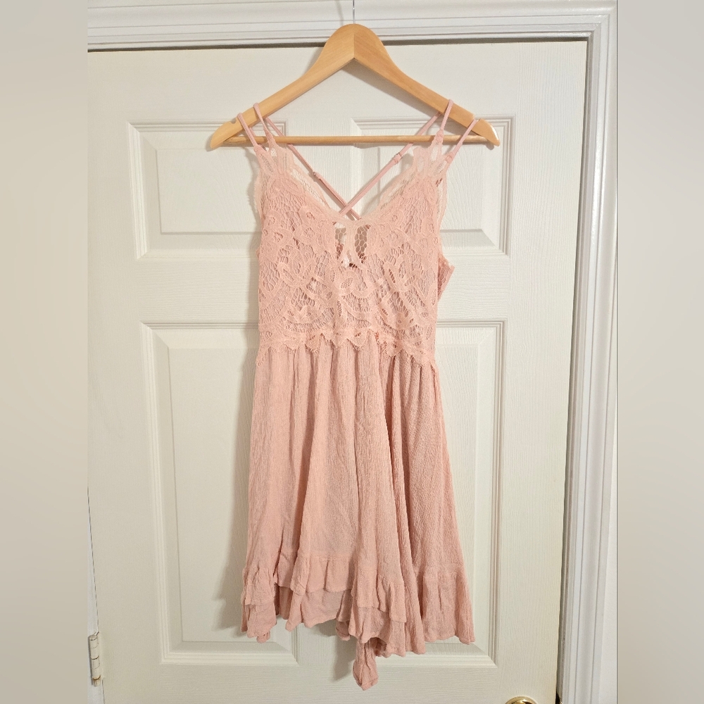 Entro pink lace Slip Dress size medium